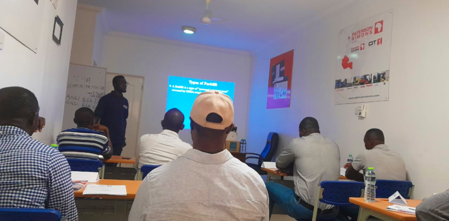FORKLIFT TRAINING FOR THE US EMBASSY IN ACCRA